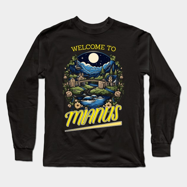 Welcome to Mianus Long Sleeve T-Shirt by Popstarbowser